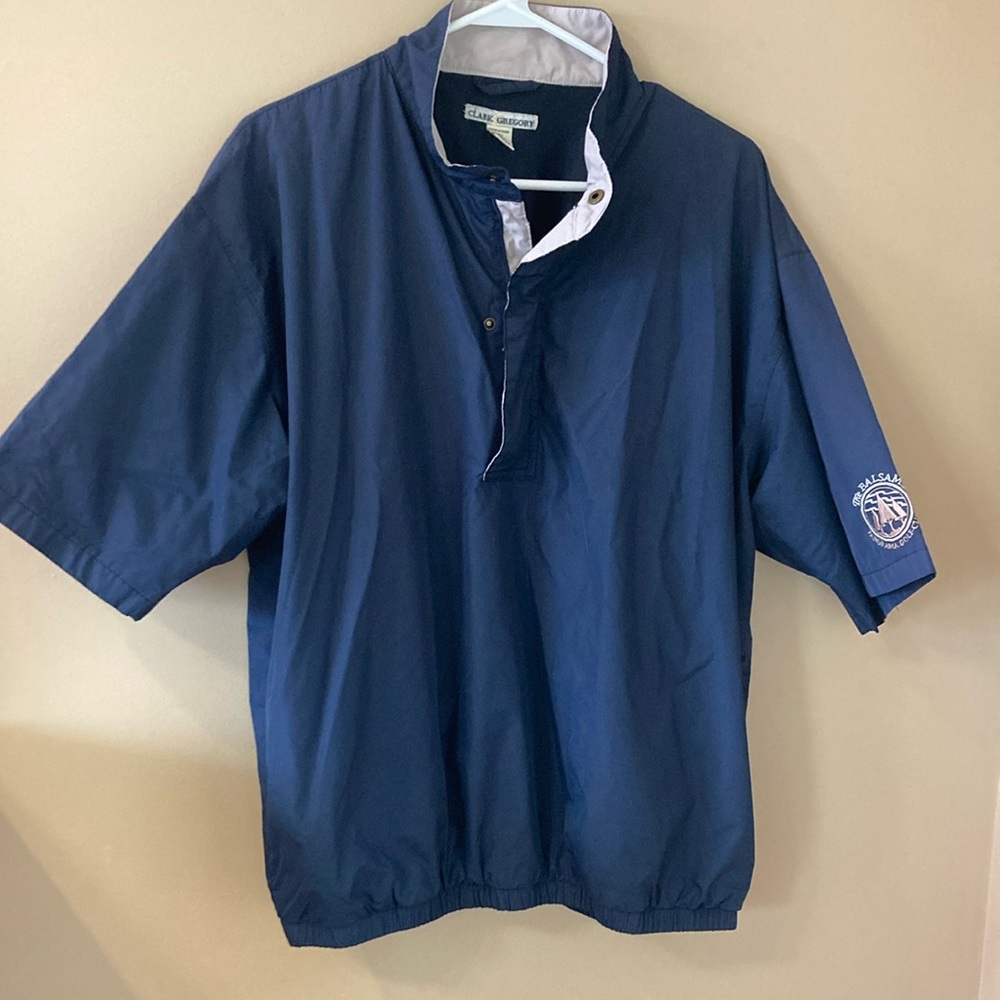 Clark & Gregory Short Sleeved Golf Wind Breaker Size Medium